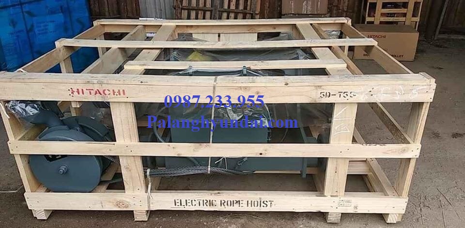 PALANG CÁP ĐIỆN HITACHI DẦM ĐÔI 5 TẤN