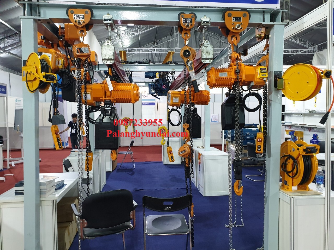 PA LĂNG XÍCH ĐIỆN DAESAN 3 TẤN DI CHUYỂN