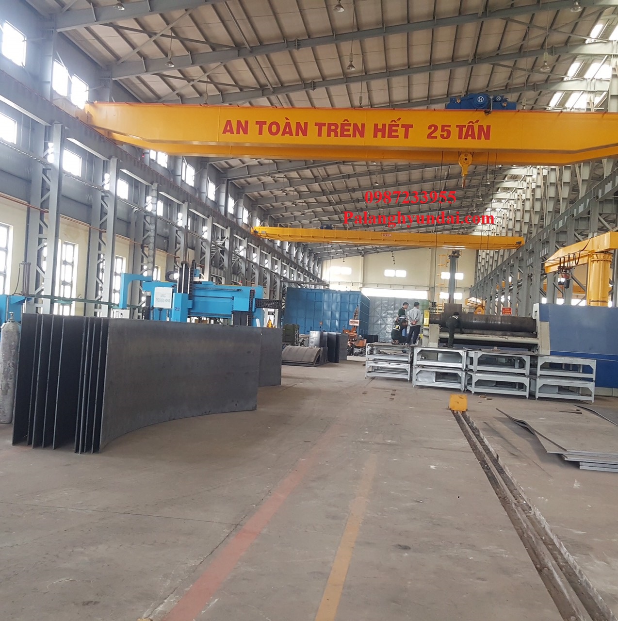 PA LĂNG CÁP ĐIỆN HYUNDAI 15 TẤN DẦM ĐÔI