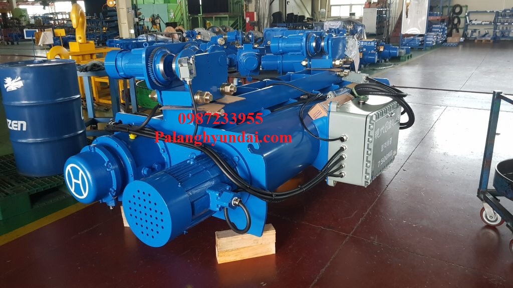 PA LĂNG CÁP ĐIỆN HYUNDAI 20 TẤN DẦM ĐÔI