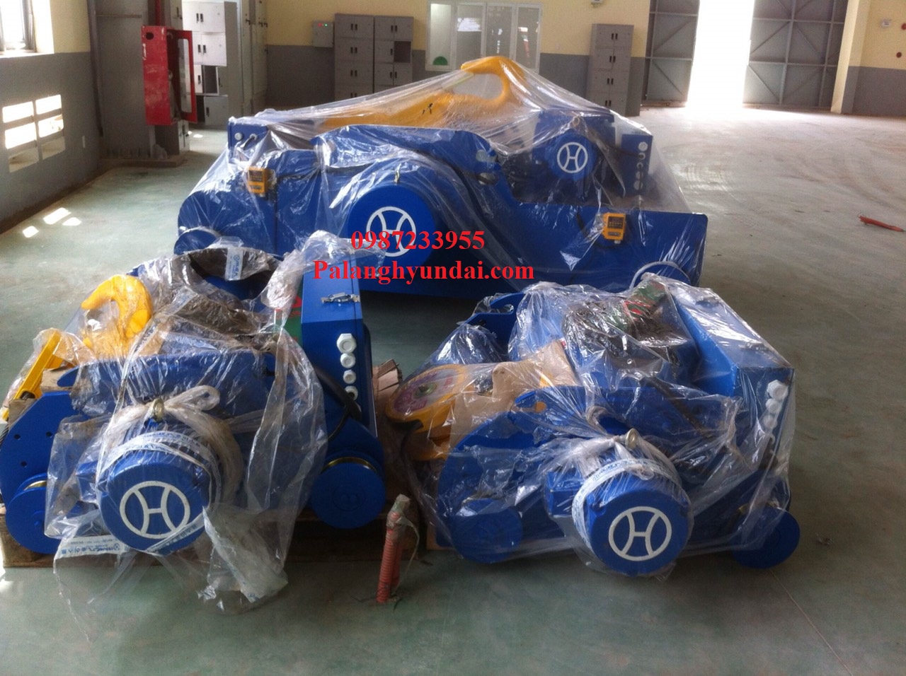 PA LĂNG CÁP ĐIỆN HYUNDAI 30 TẤN DẦM ĐÔI