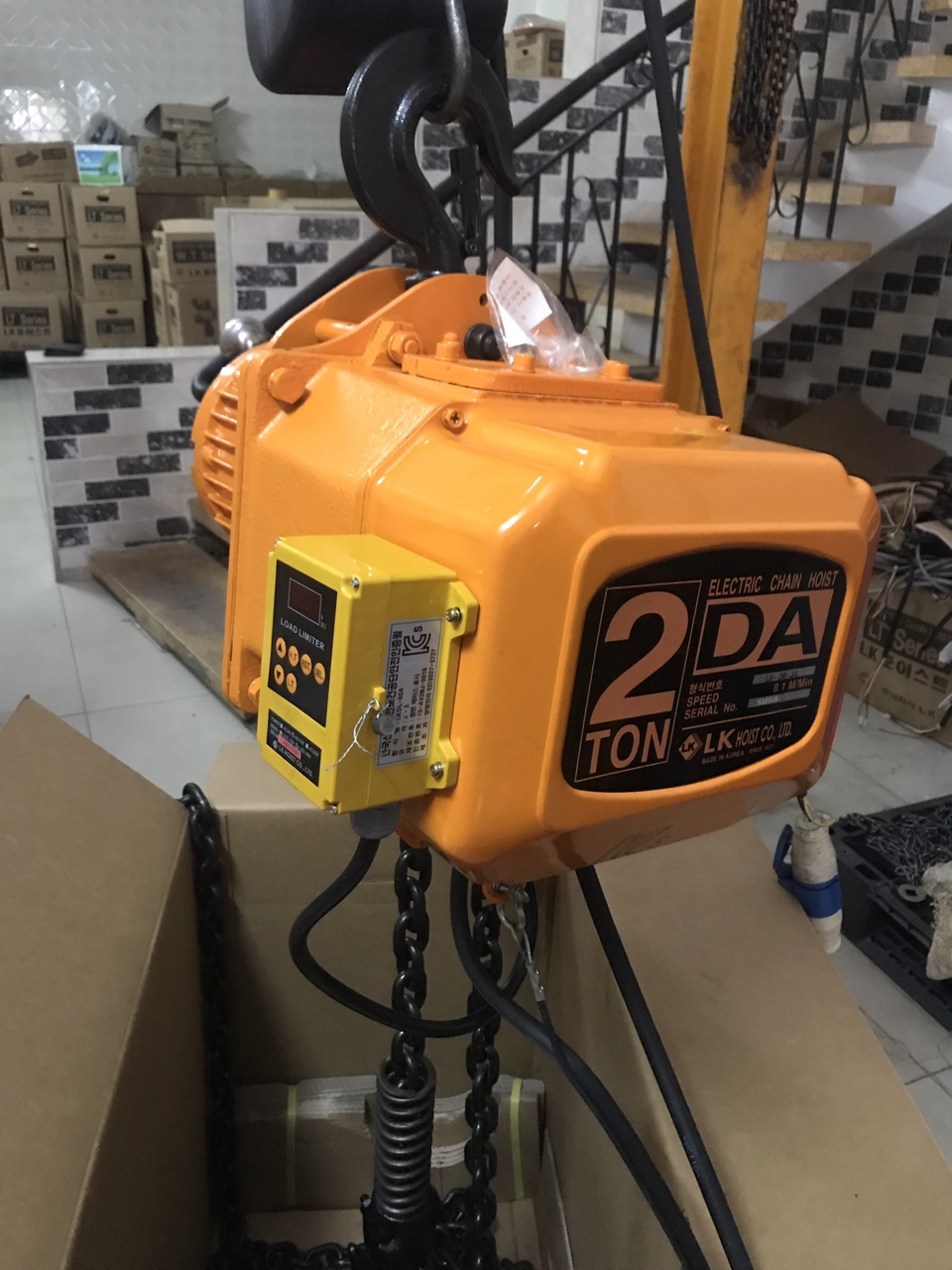 PA LĂNG XÍCH ĐIỆN  DAESAN 3 TẤN CỐ ĐỊNH