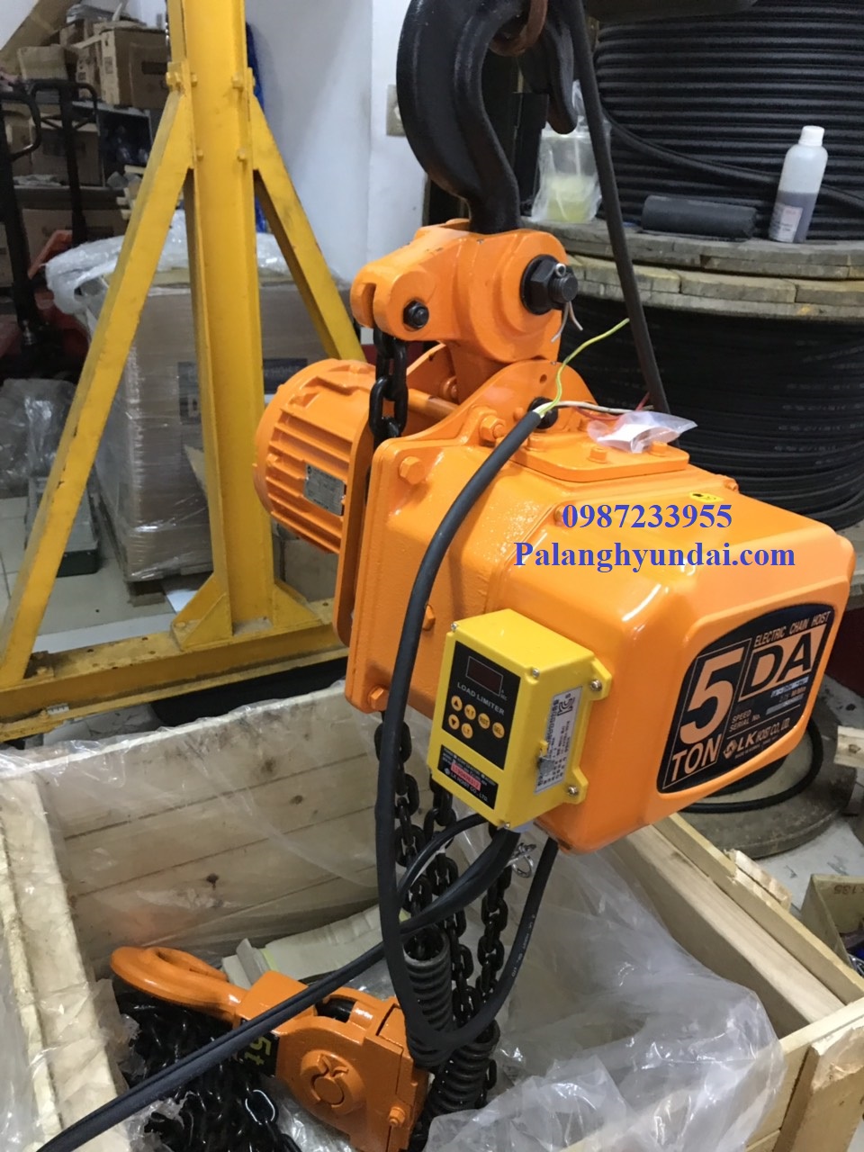 PA LĂNG XÍCH ĐIỆN LK 5 TẤN CỐ ĐỊNH DA - 5W