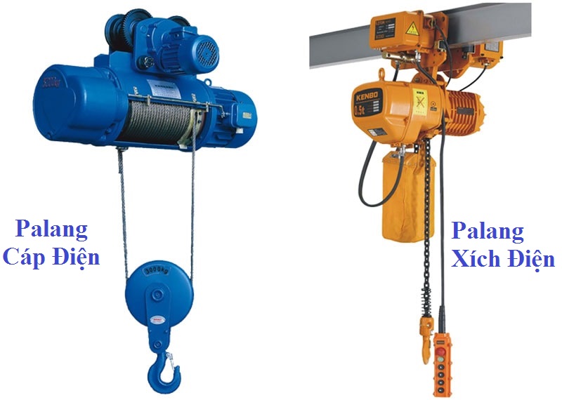 Palang điện là gì ? Tìm điểm giống và khác nhau của Palang cáp điện và palang xích điện