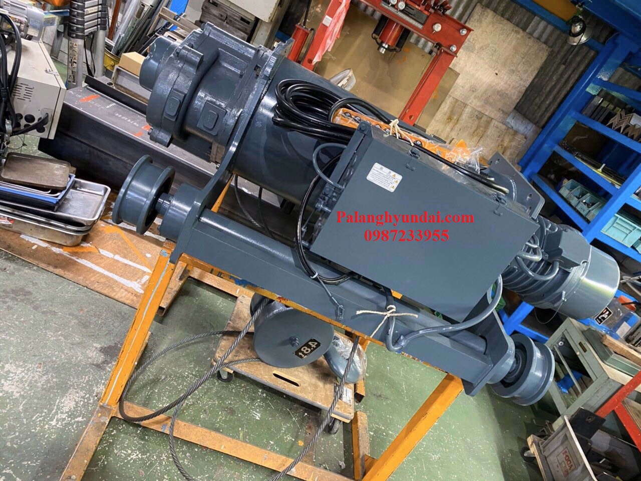 PA LĂNG CÁP ĐIỆN HITACHI 5 TẤN DẦM ĐÔI 2HD-T55