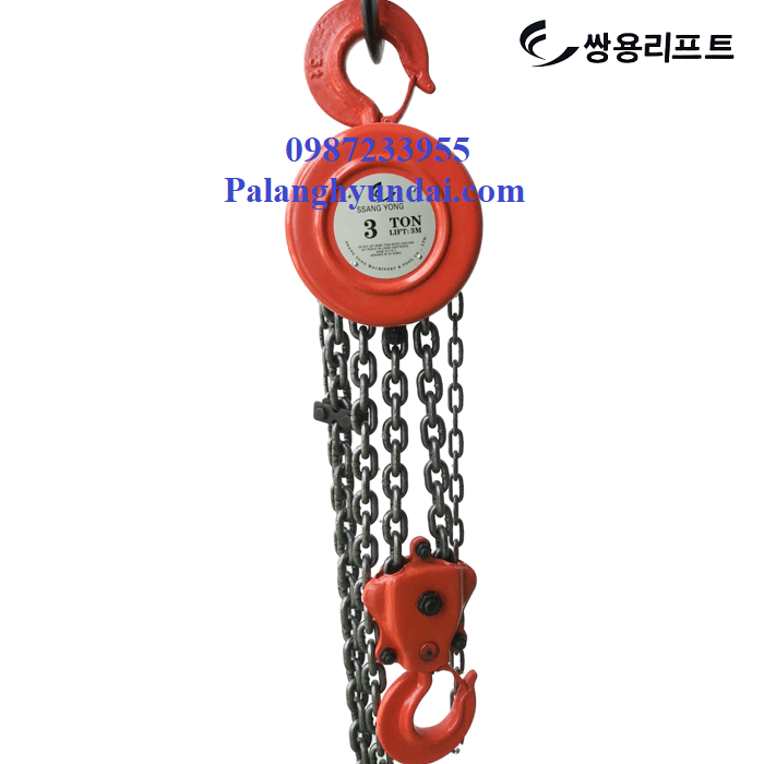 PALANG XÍCH KÉO TAY SSANG YONG 3 TẤN SY- 3Ton