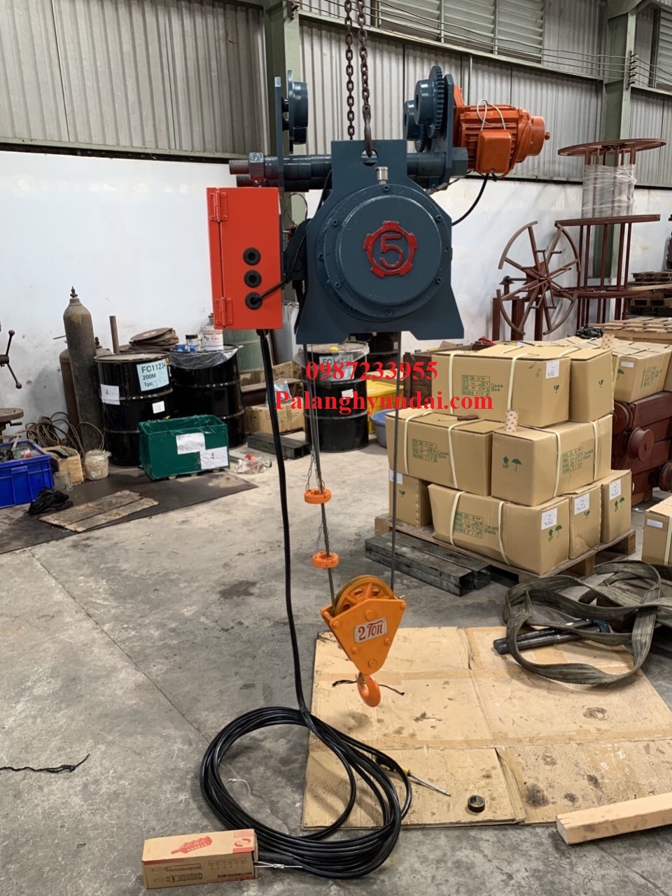 PALANG CÁP ĐIỆN FITOP 2 TẤN DẦM ĐƠN MODEL AV023-6M