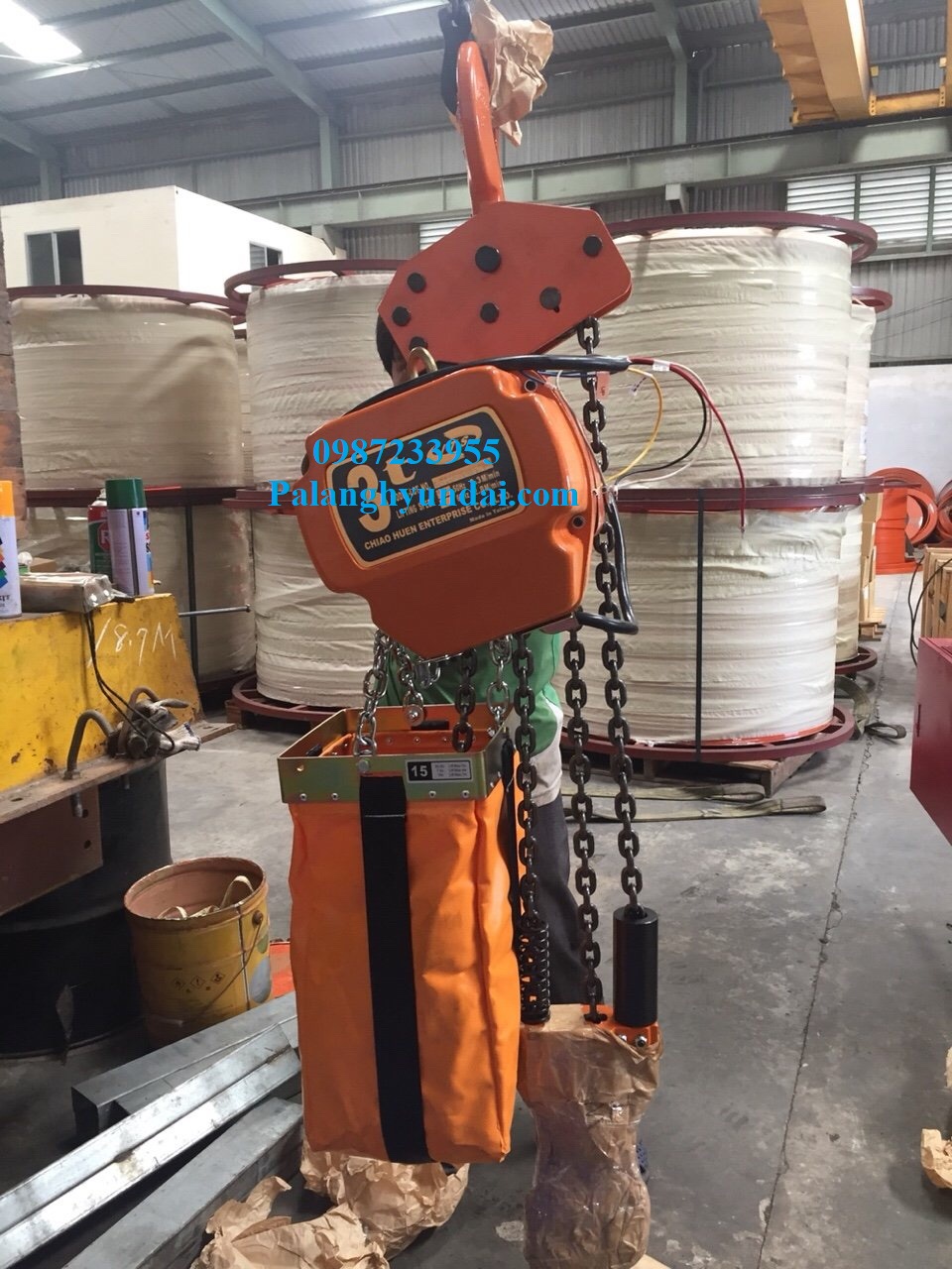 PA LĂNG XÍCH ĐIỆN ITS 3 TẤN CỐ ĐỊNH, NÂNG HẠ 2 TỐC ĐỘ CH-030SD