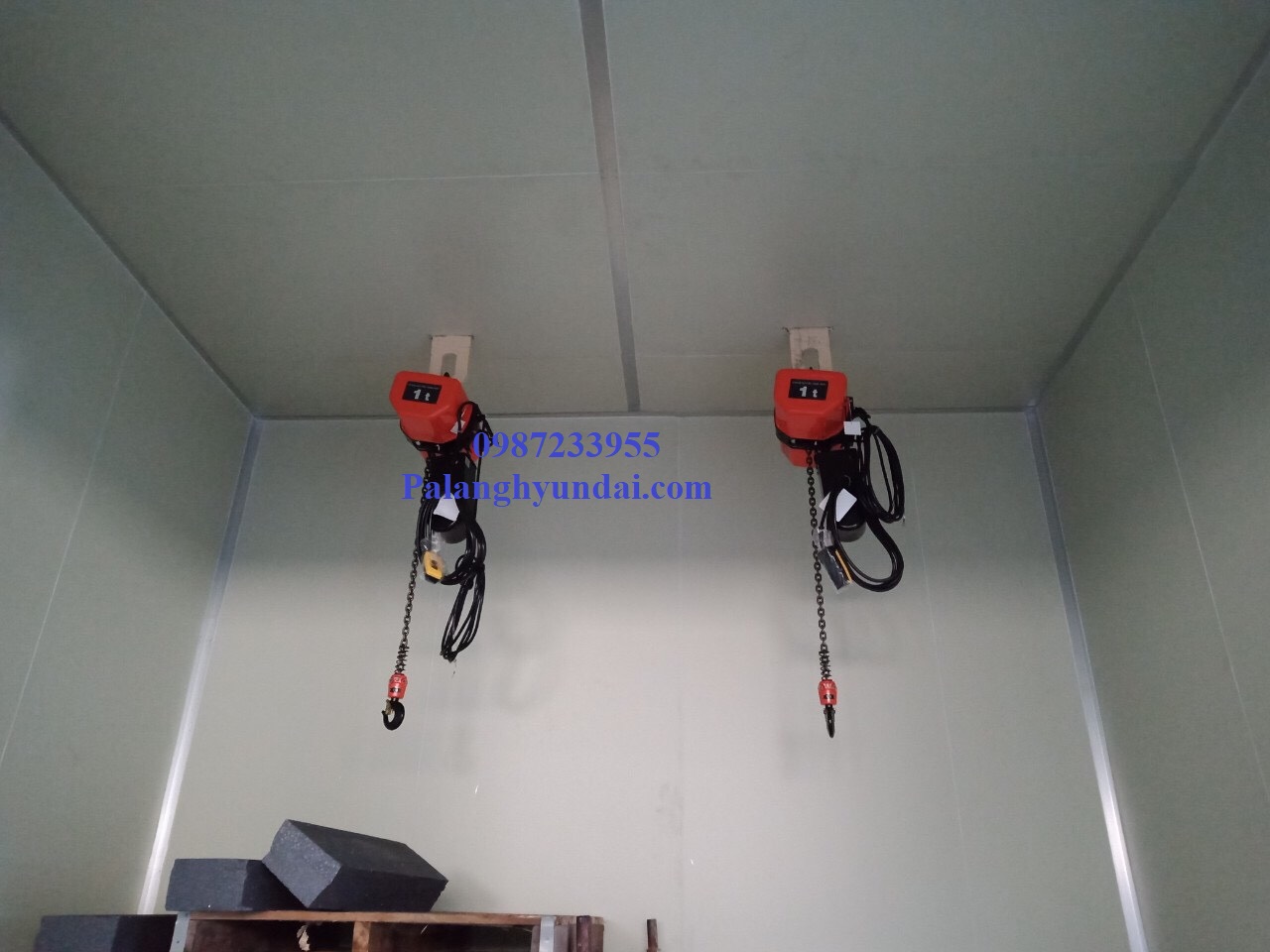 PALANG XÍCH ĐIỆN HITACHI 1 TẤN CỐ ĐỊNH 1F(H)