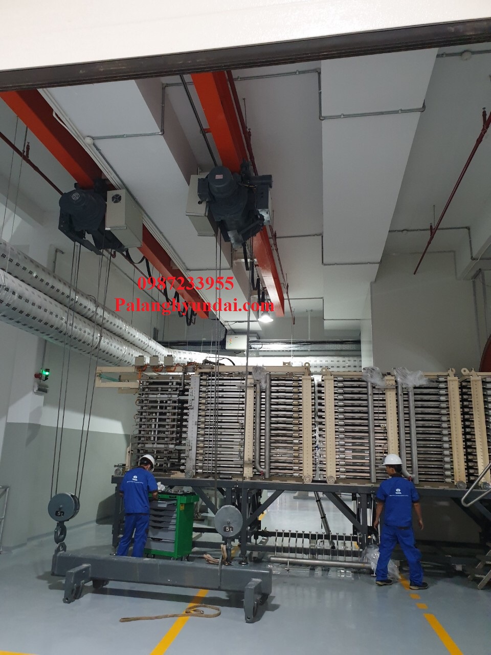 PA LĂNG CÁP ĐIỆN HITACHI 15 TẤN DẦM ĐƠN