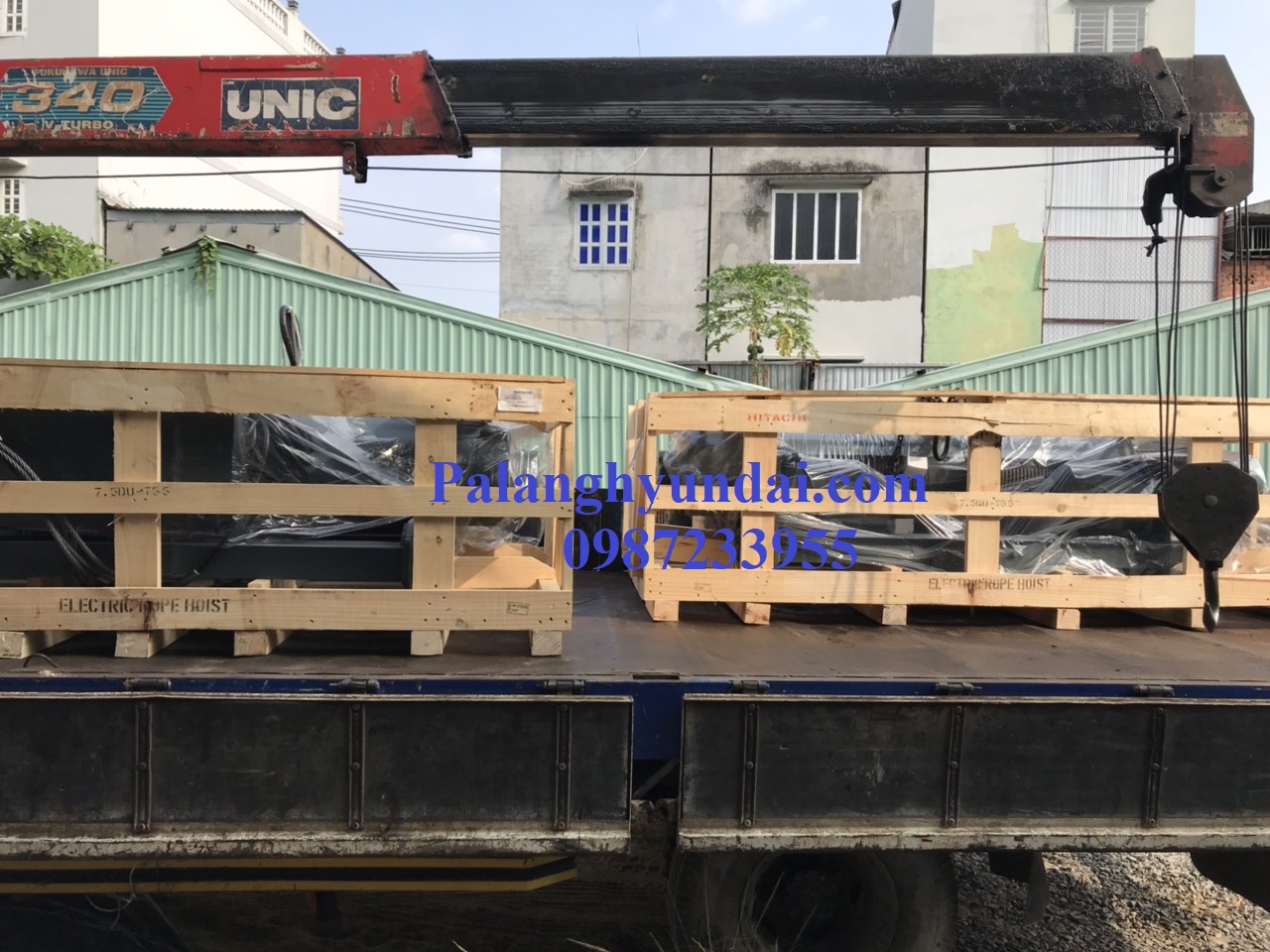 PALANG CÁP ĐIỆN HITACHI DẦM ĐÔI 15 TẤN