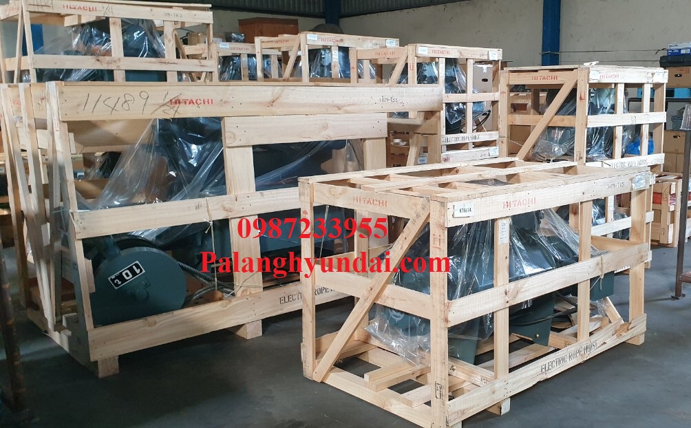 PALANG CÁP ĐIỆN HITACHI DẦM ĐÔI 20 TẤN