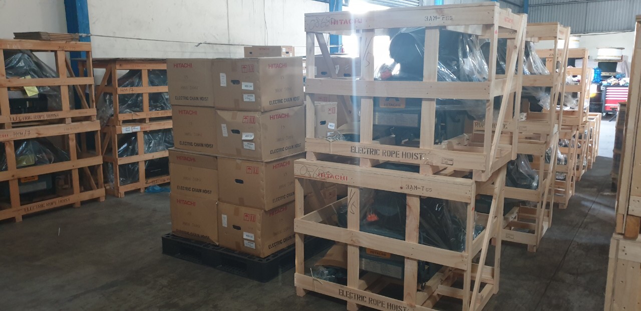 PALANG CÁP ĐIỆN HITACHI DẦM ĐÔI 30 TẤN