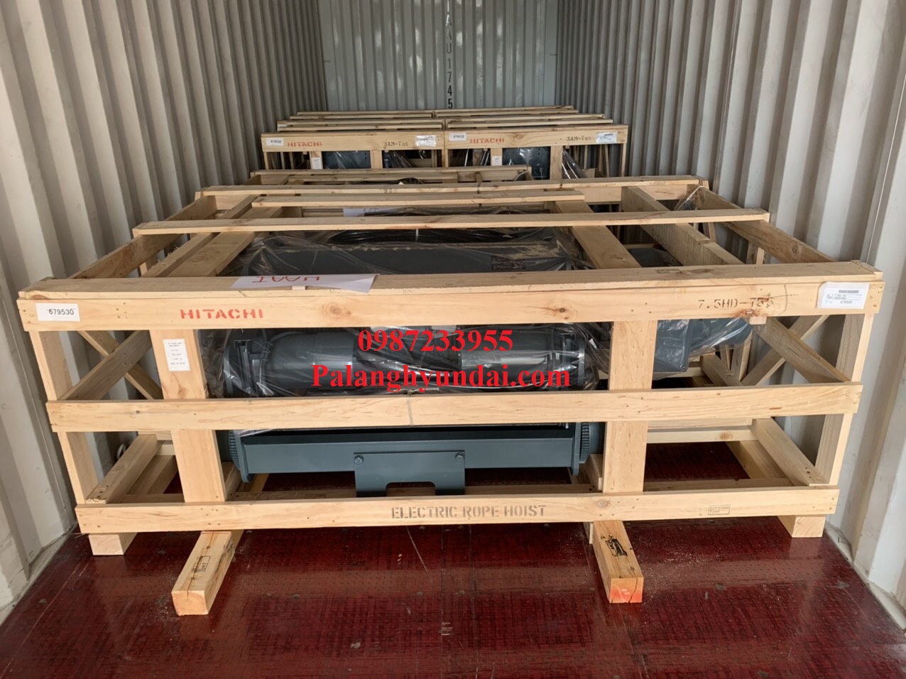 PALANG CÁP ĐIỆN HITACHI DẦM ĐÔI 30 TẤN