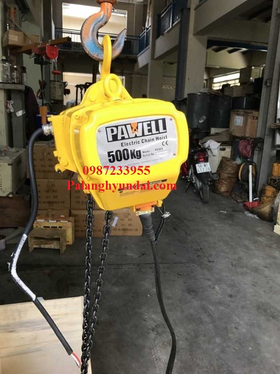 PA LĂNG XÍCH ĐIỆN PAWELL 0.5 TẤN CỐ ĐỊNH PE005S