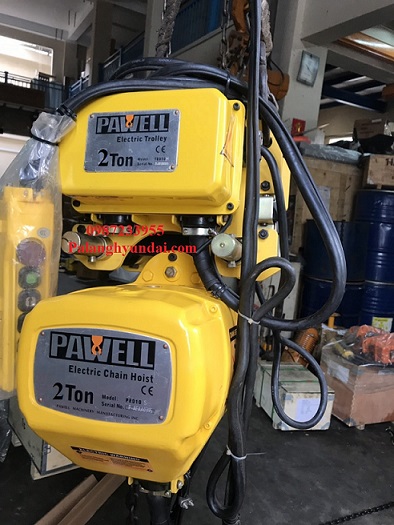 PA LĂNG XÍCH ĐIỆN PAWELL 2 TẤN DI CHUYỂN PE020S + TE020