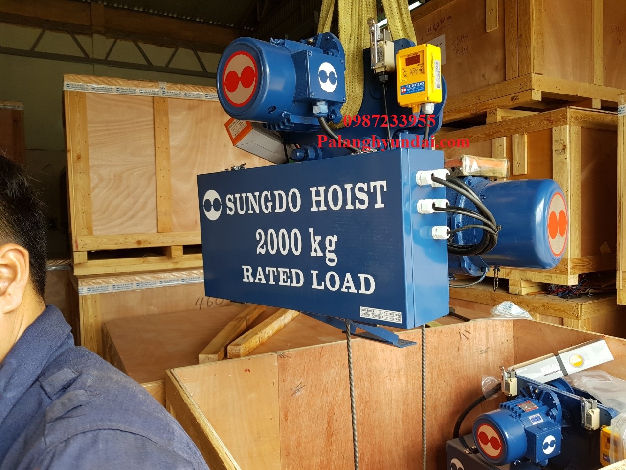 PALANG CÁP ĐIỆN SUNGDO 2 TẤN DẦM ĐƠN MODEL SM2-H6-MH