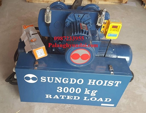 PALANG CÁP ĐIỆN SUNGDO 3 TẤN DẦM ĐƠN MODEL SM3-H6-MH