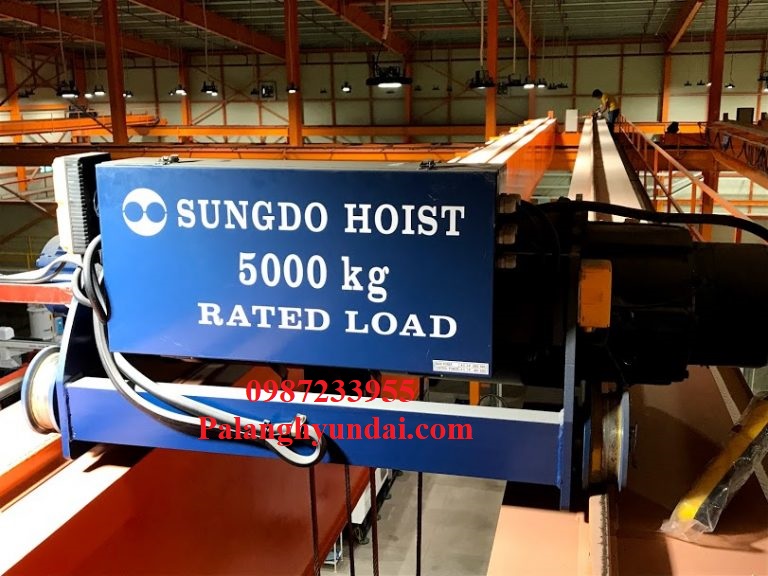 PALANG CÁP ĐIỆN SUNGDO 5 TẤN DẦM Đôi MODEL SD5-H12-MH