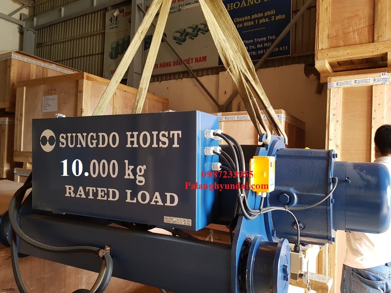 PALANG CÁP ĐIỆN SUNGDO 5 TẤN DẦM Đôi MODEL SD10-H12-MH