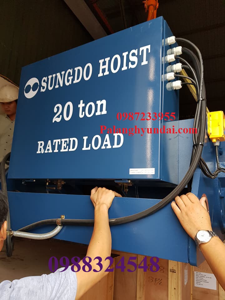 PALANG CÁP ĐIỆN SUNGDO 20 TẤN DẦM Đôi MODEL SD20-H12-MH