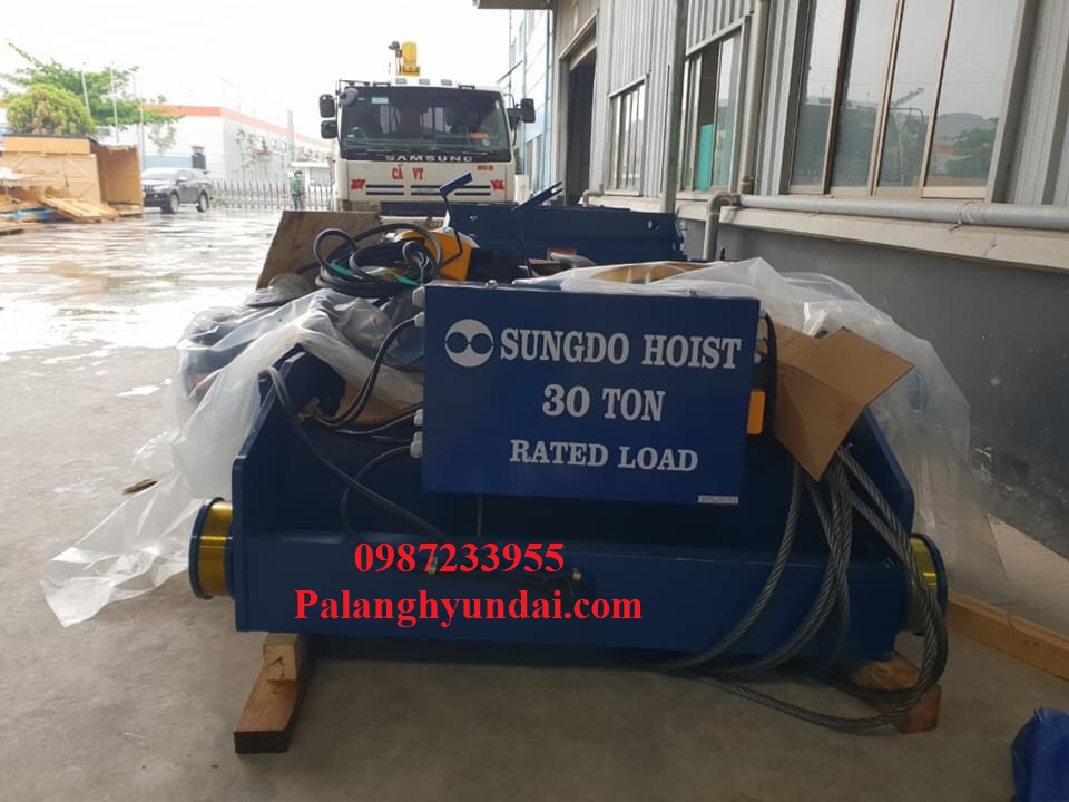 PALANG CÁP ĐIỆN SUNGDO 30 TẤN DẦM ĐÔI MODEL SD30-H12-MH