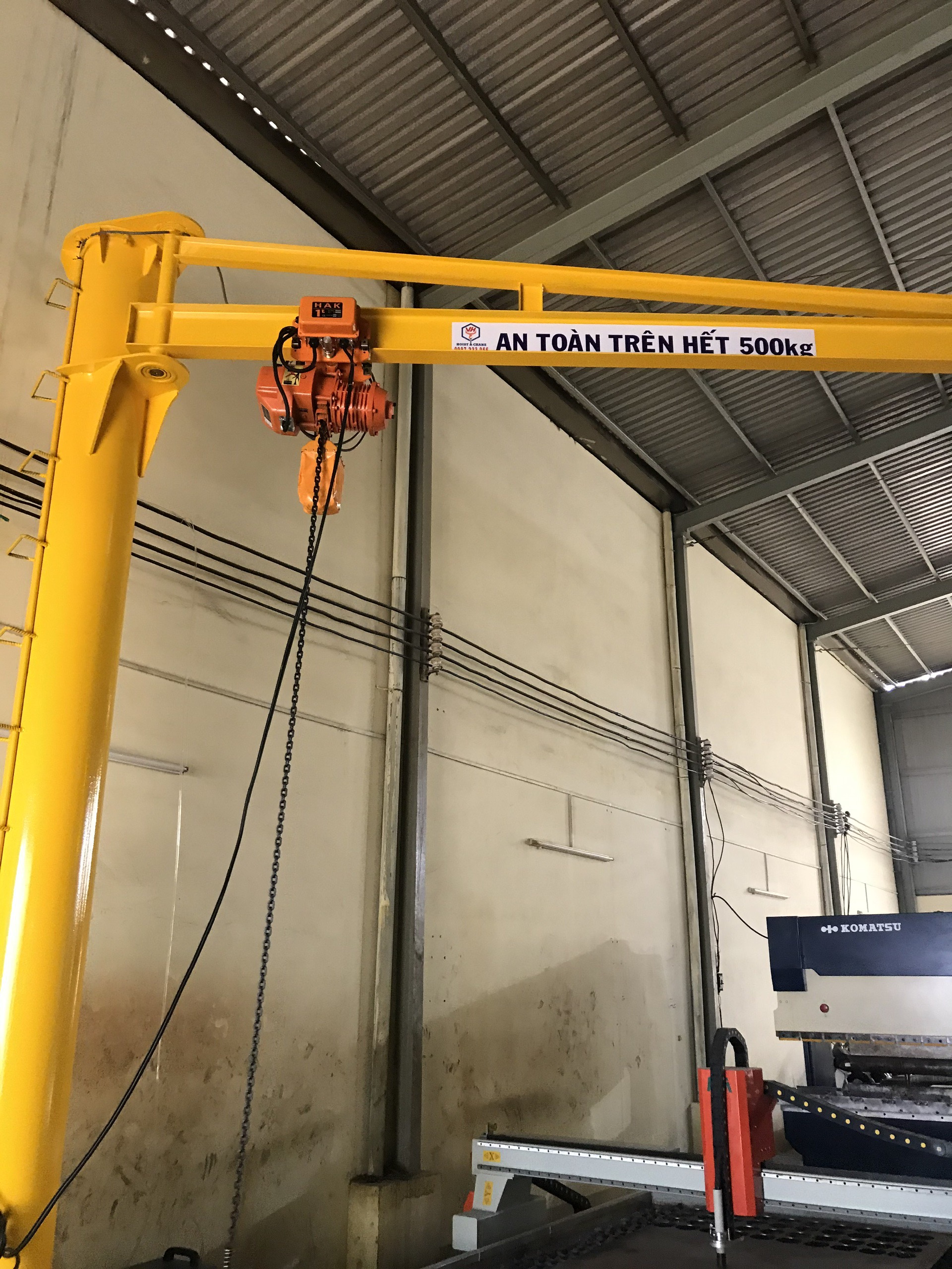 Cầu trục quay 500kg
